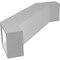 Ekena Millwork 5-in. W x 18-in. D x 18-in. H Burlington Architectural Grade PVC Knee Brace BRCP05X18X18BUR - alternate 4